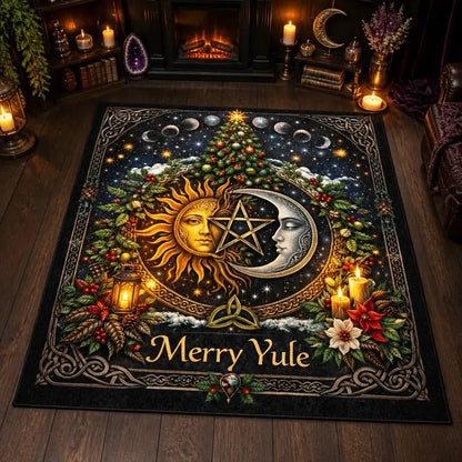 Sun & Moon Wiccan Area Rug for Yule Decor – Celestial Pagan Yule Carpet_mockup_2.webp