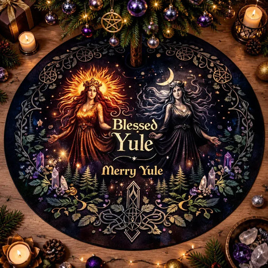 Sun and Moon Yule Tree Skirt – Pagan Witch Gothic Decor_mockup_1.webp