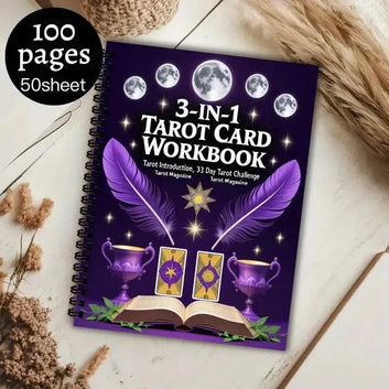 Tarot Card Witchcraft Notebook Wicca Spiritual Planner for Magick Divination-MoonChildWorld
