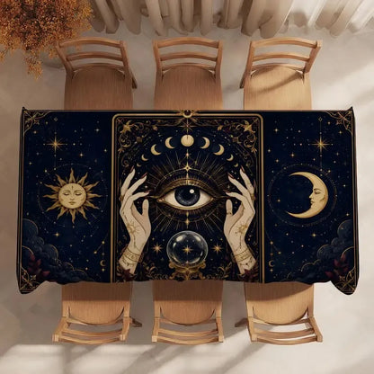 Tarot eye altar cloth – mystic print detail