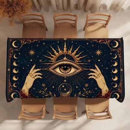 Tarot eye altar cloth – print pattern variation detail
