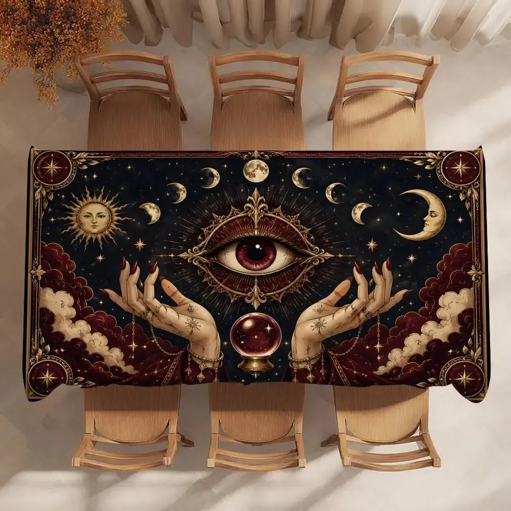 Tarot table cloth – machine washable altar cover