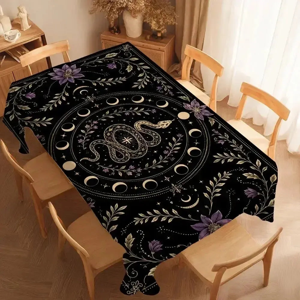 Tarot altar cloth – machine washable table cover detail