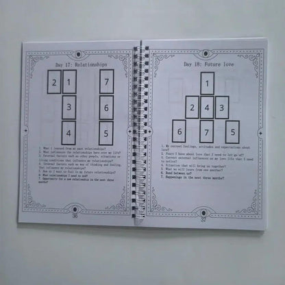 Tarot Workbook For Beginners Introduction 33-day Tarot Challenge Journal-MoonChildWorld