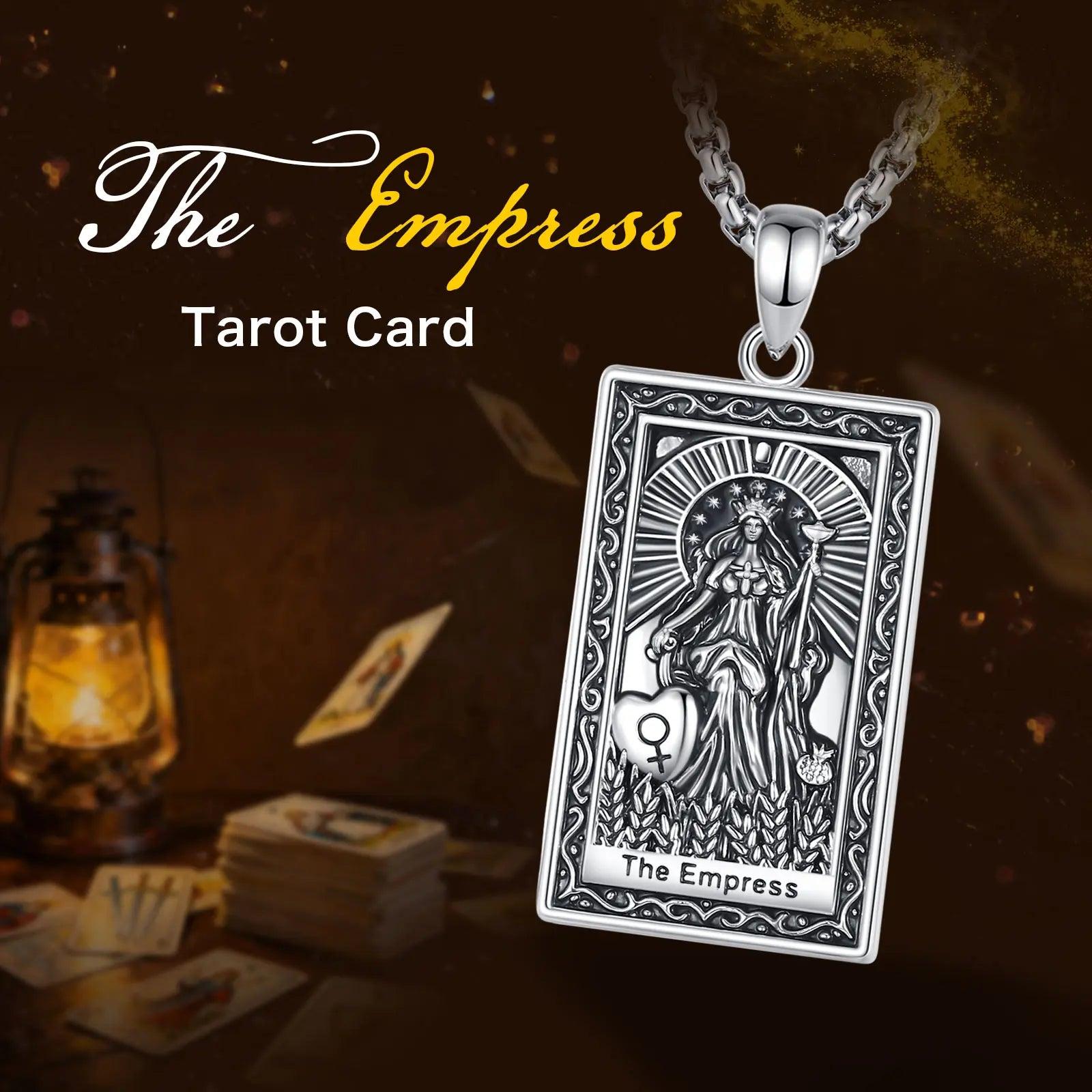 The Empress Tarot Cards Necklace Major Arcana Divination Pendant Witch Jewelry-MoonChildWorld