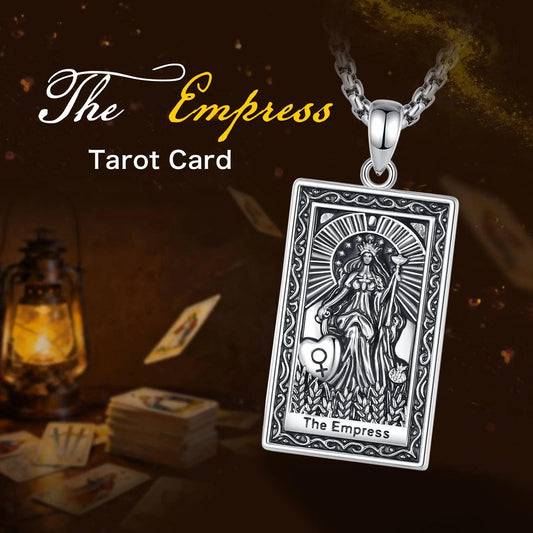 The Empress Tarot Cards Necklace Major Arcana Divination Pendant Witch Jewelry-MoonChildWorld