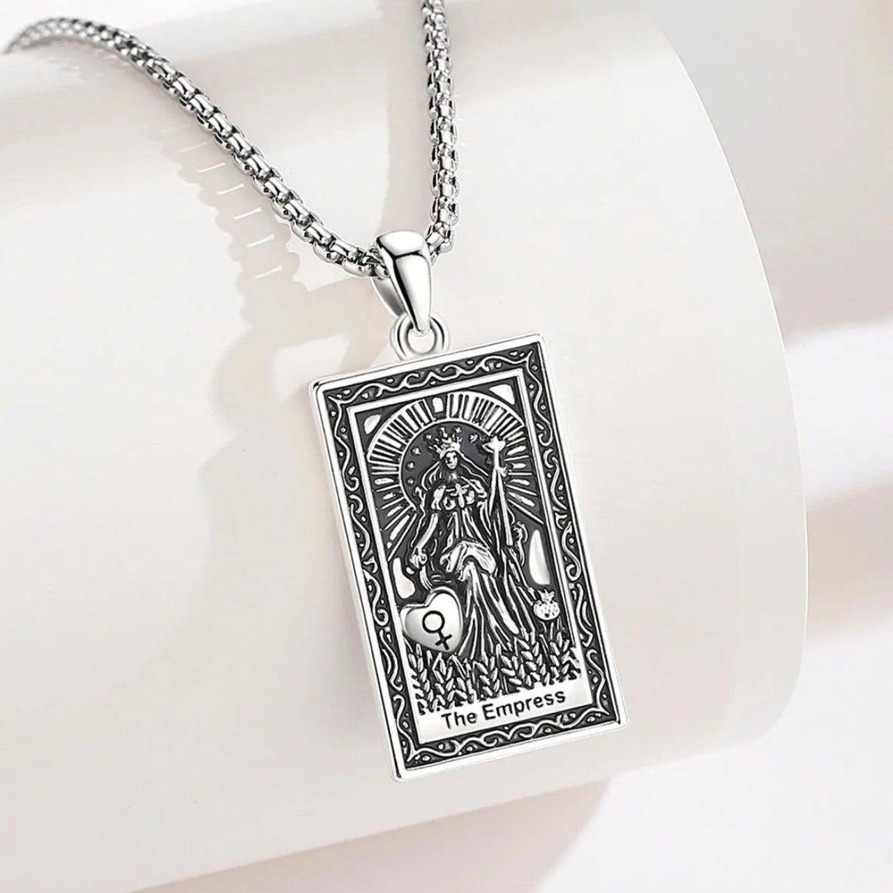 The Empress Tarot Cards Necklace Major Arcana Divination Pendant Witch Jewelry-MoonChildWorld