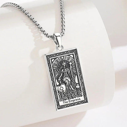 The Empress Tarot Cards Necklace Major Arcana Divination Pendant Witch Jewelry-MoonChildWorld