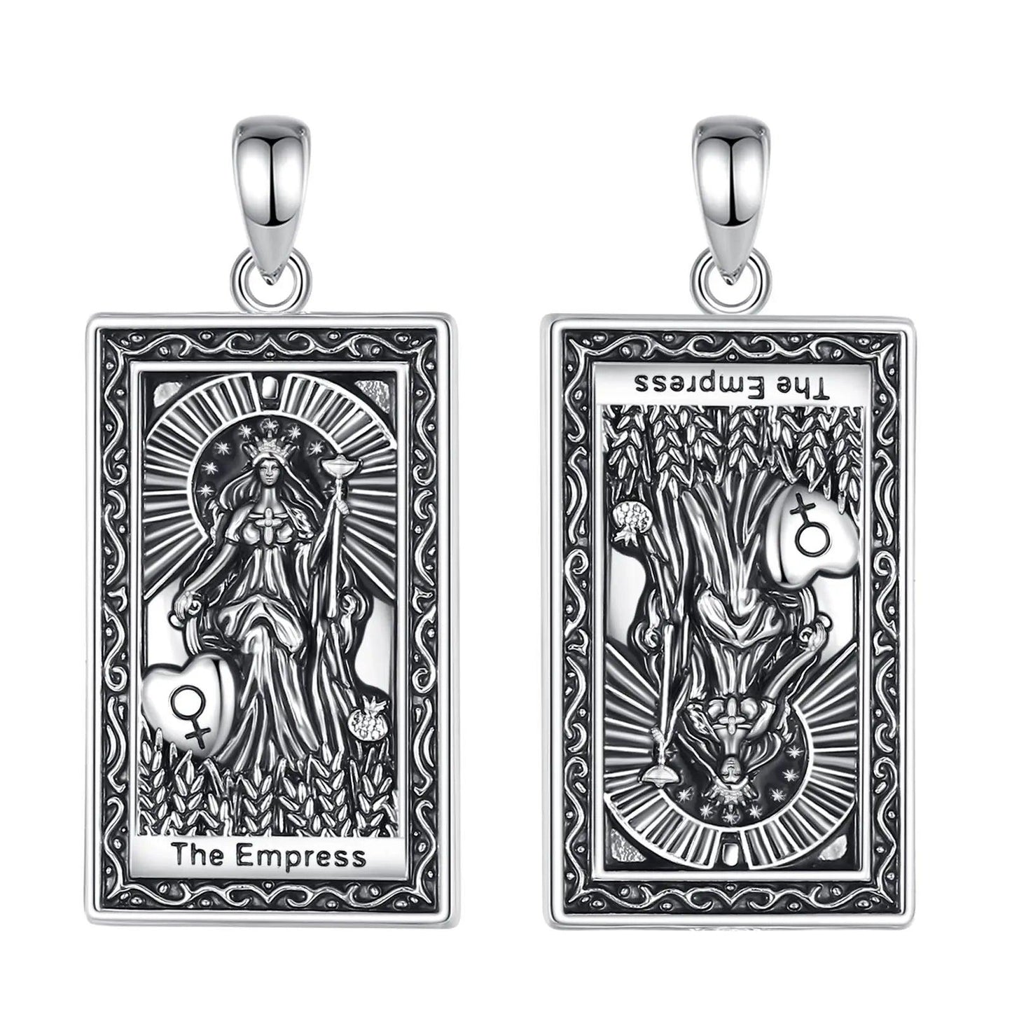 The Empress Tarot Cards Necklace Major Arcana Divination Pendant Witch Jewelry-MoonChildWorld