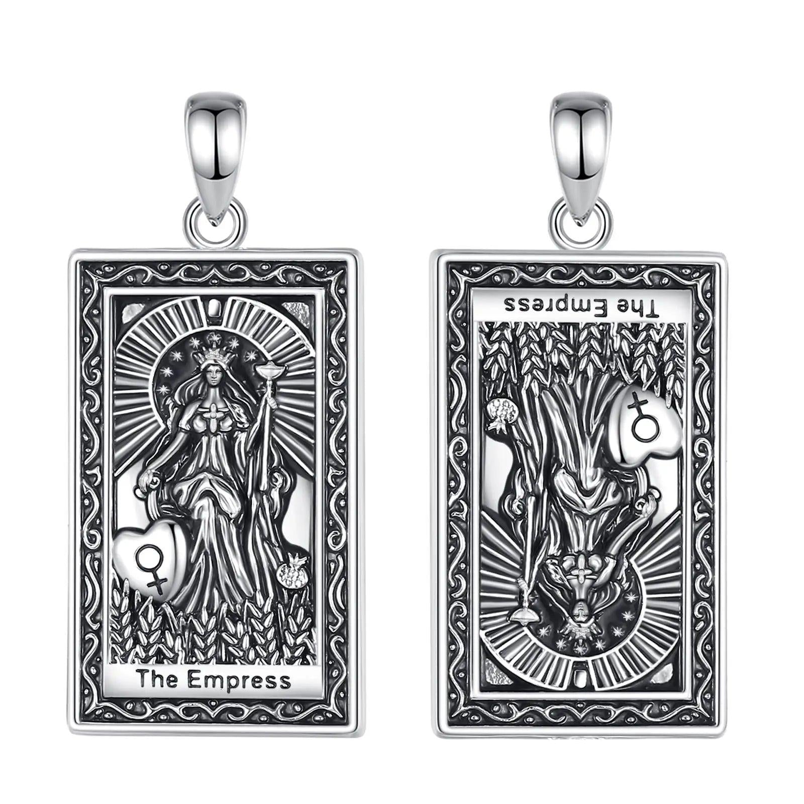 The Empress Tarot Cards Necklace Major Arcana Divination Pendant Witch Jewelry-MoonChildWorld
