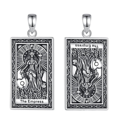The Empress Tarot Cards Necklace Major Arcana Divination Pendant Witch Jewelry-MoonChildWorld