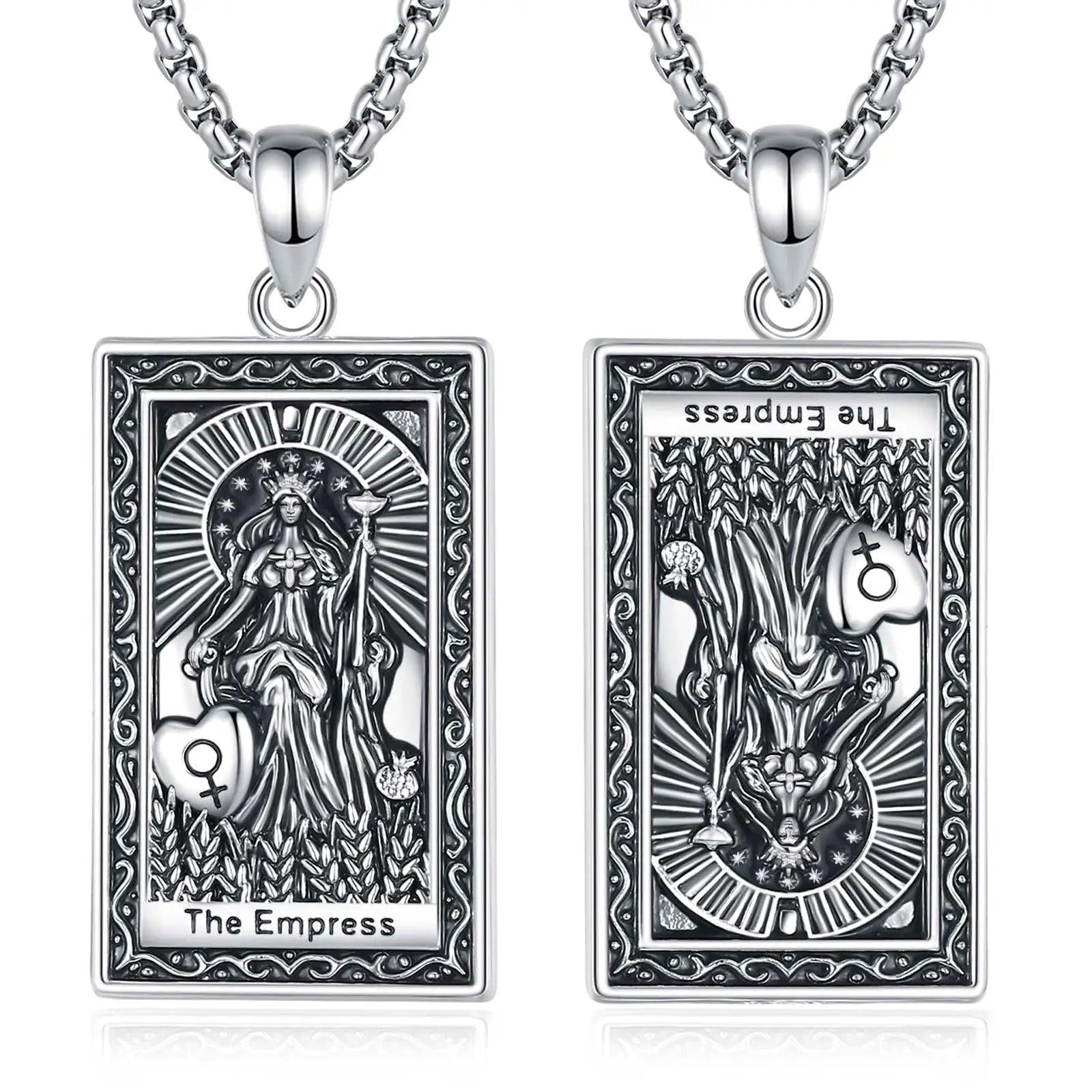 The Empress Tarot Cards Necklace Major Arcana Divination Pendant Witch Jewelry-MoonChildWorld