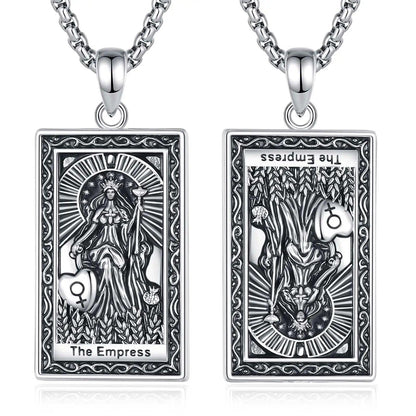 The Empress Tarot Cards Necklace Major Arcana Divination Pendant Witch Jewelry-MoonChildWorld