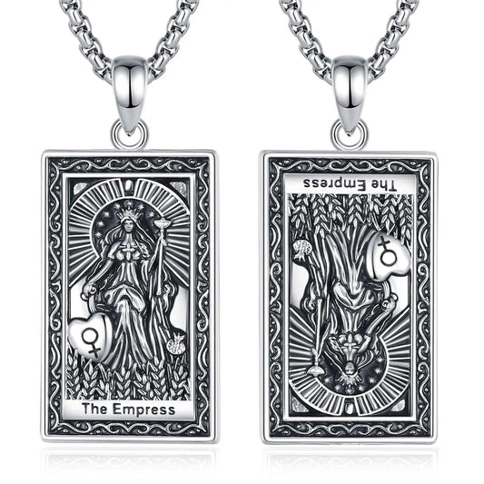 The Empress Tarot Cards Necklace Major Arcana Divination Pendant Witch Jewelry