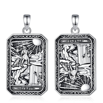 The Fool Tarot Cards Necklace Major Arcana Divination Pendant Witch Jewelry-MoonChildWorld