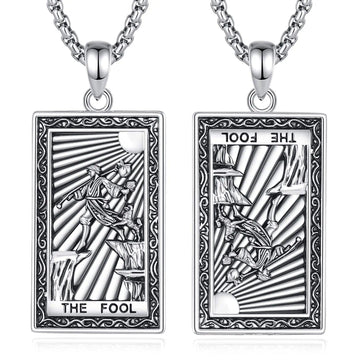 The Fool Tarot Cards Necklace Major Arcana Divination Pendant Witch Jewelry-MoonChildWorld