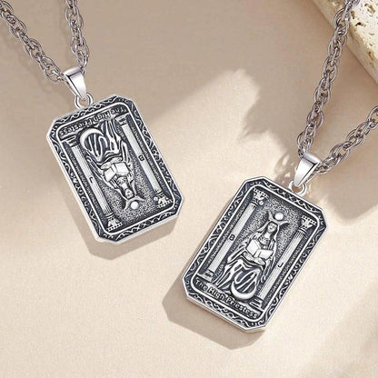 The High Priestess Tarot Cards Necklace Major Arcana Divination Pendant Witch Jewelry-MoonChildWorld