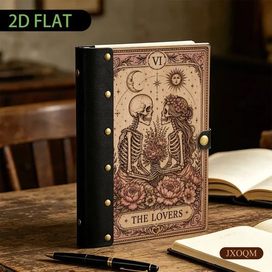 The Lovers Tarot Skeleton Journal - tarot journal - MoonChildWorld