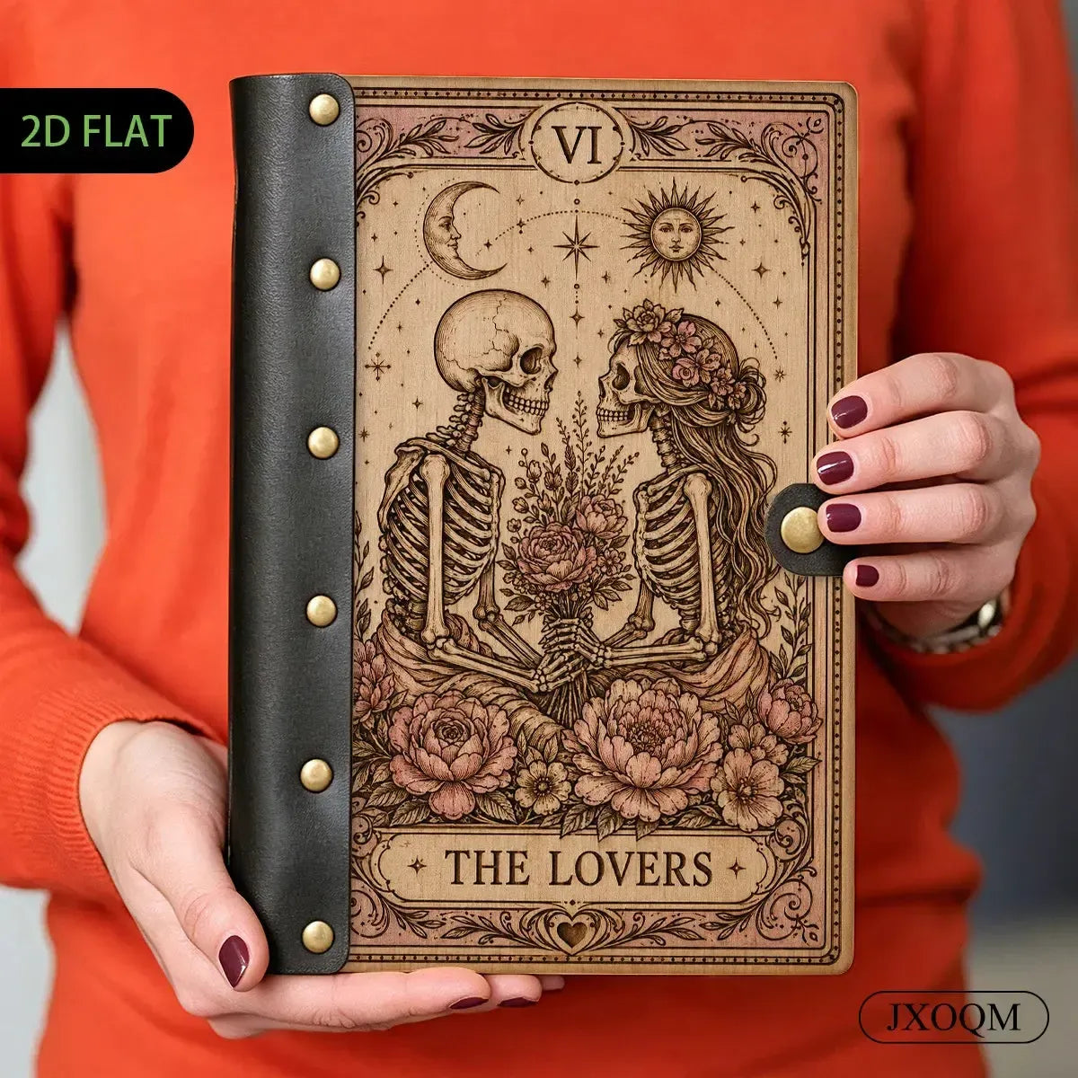 The Lovers Tarot Skeleton Journal - The Lovers tarot - MoonChildWorld