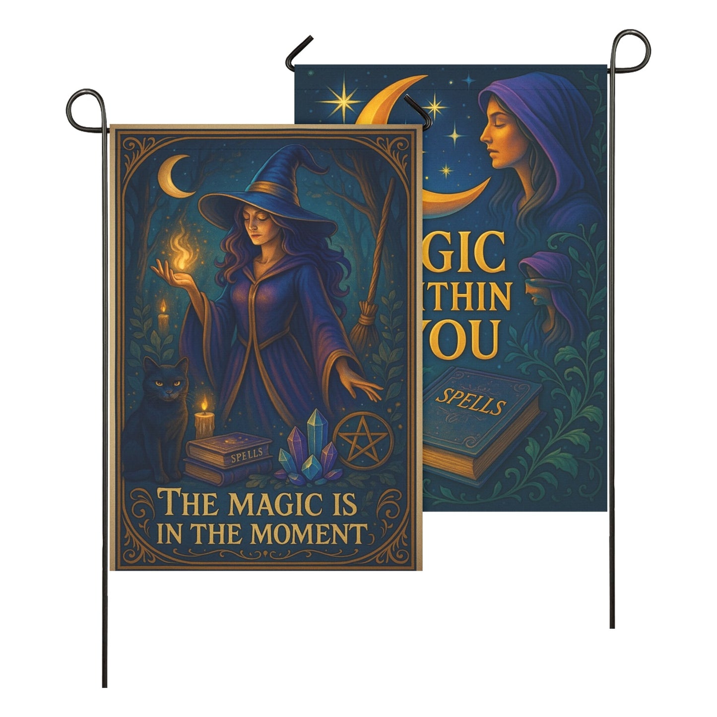The Magic Within You Witchy Garden Flag & Wicca House Flag - Pagan Outdoor Decor-MoonChildWorld