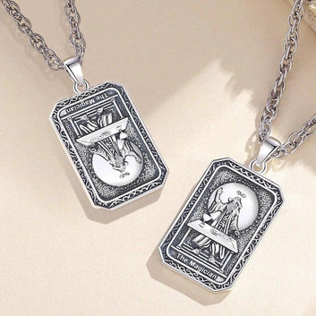 The Magician Tarot Cards Necklace Major Arcana Divination Pendant Wicca Jewelry