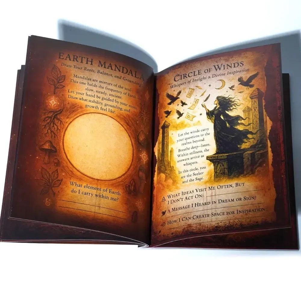 The Sacred Labyrinth a Witch's Self-Discovery Codex Explore - 74 Pages Shadow Work Grimoire Growth Work-MoonChildWorld