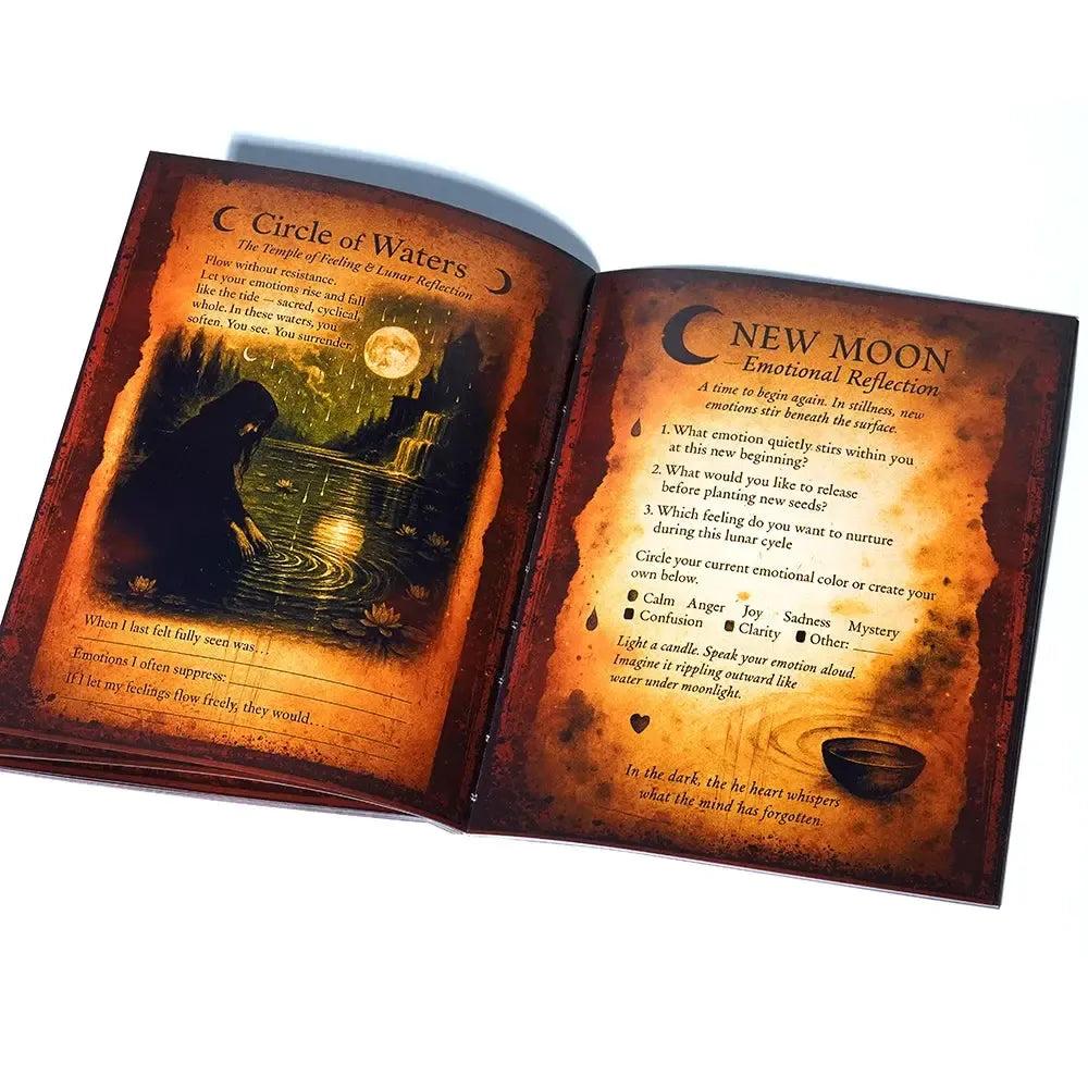 The Sacred Labyrinth a Witch's Self-Discovery Codex Explore - 74 Pages Shadow Work Grimoire Growth Work-MoonChildWorld