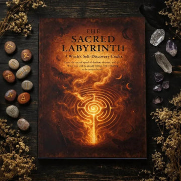 The Sacred Labyrinth a Witch's Self-Discovery Codex Explore - 74 Pages Shadow Work Grimoire Growth Work-MoonChildWorld