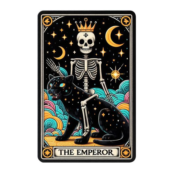 22 Funny Skeleton Tarot Card Digital File-MoonChildWorld