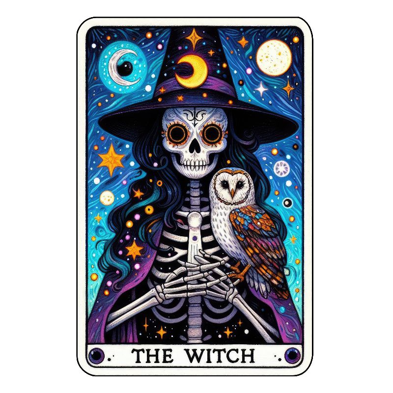 24 Sarcastic Skeleton Tarot Cards Digital File-MoonChildWorld