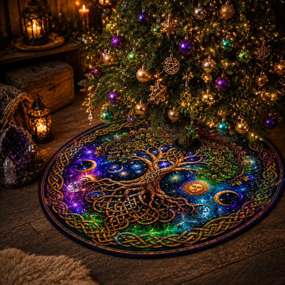 Tree of Life Celtic Knot Yule Tree Skirt – Pagan Witchy Decor_mockup_2.webp