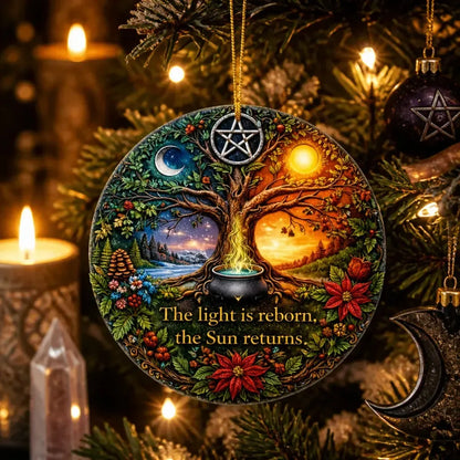 Tree of Life Pagan Yule Ceramic Ornament – Wiccan Christmas Tree Decor_mockup_1.webp