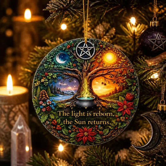 Tree of Life Pagan Yule Ceramic Ornament – Wiccan Christmas Tree Decor_mockup_1.webp