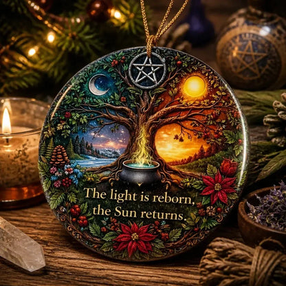 Tree of Life Pagan Yule Ceramic Ornament – Wiccan Christmas Tree Decor_mockup_2.webp