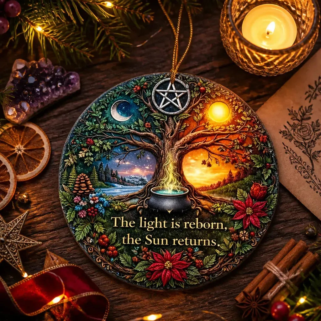 Tree of Life Pagan Yule Ceramic Ornament – Wiccan Christmas Tree Decor_mockup_3.webp