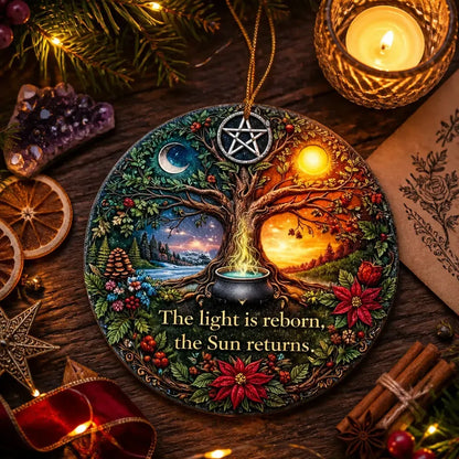 Tree of Life Pagan Yule Ceramic Ornament – Wiccan Christmas Tree Decor_mockup_3.webp