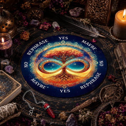Tree of Life Pendulum Board for Healing & Meditation-MoonChildWorld