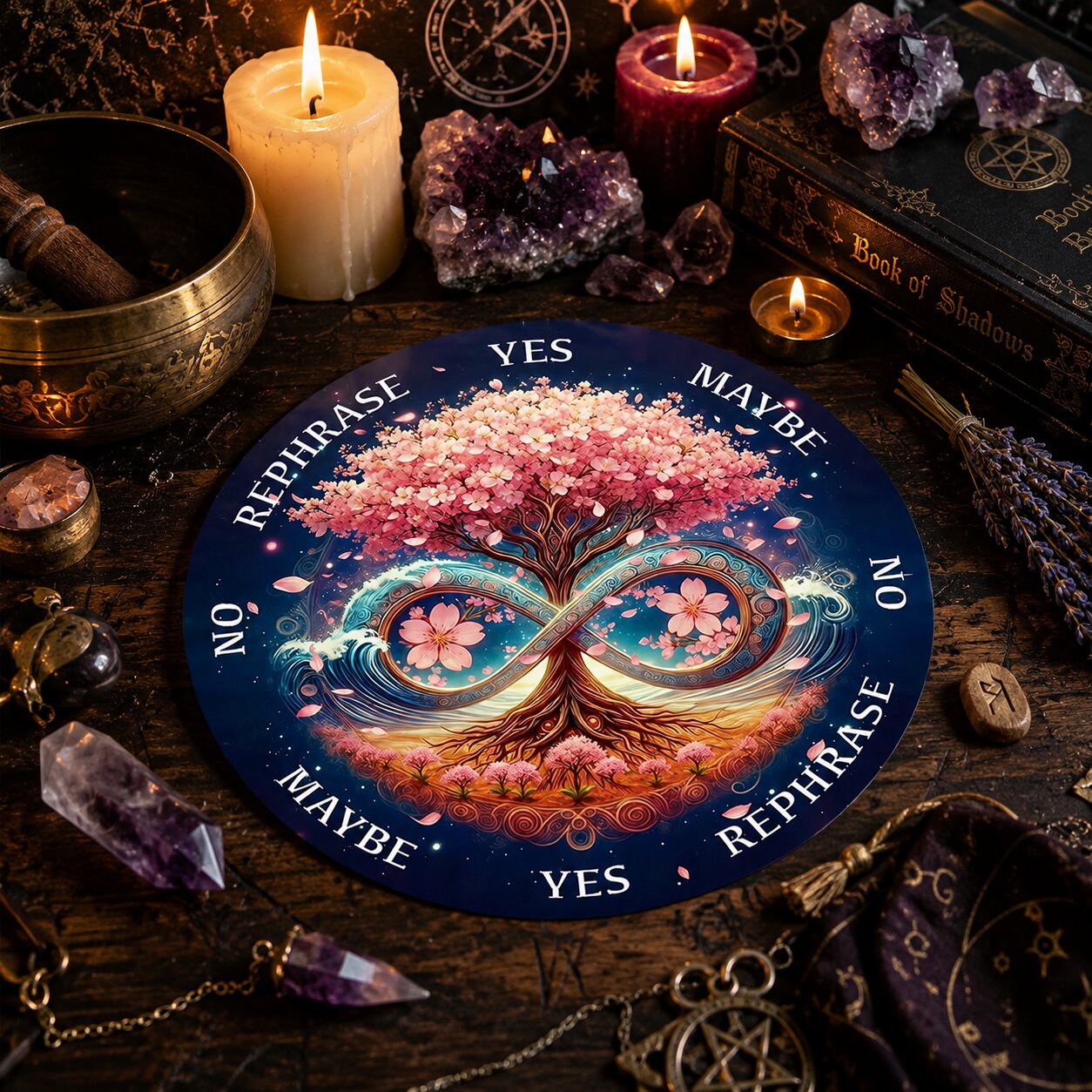 Tree of Life Pendulum Board for Healing & Meditation-MoonChildWorld
