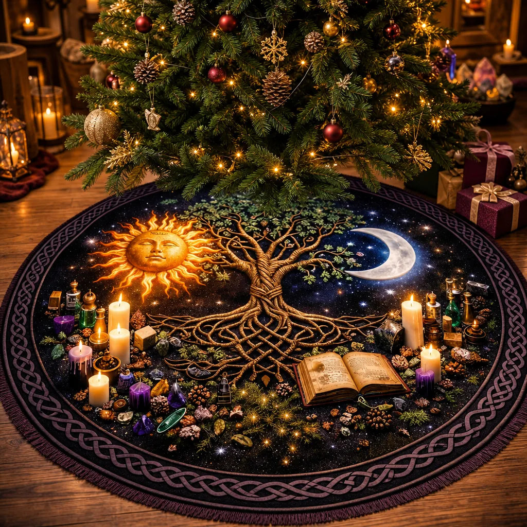 mockup_Tree of Life Yule Tree Skirt – Pagan Witch Gothic Decor_1.webp