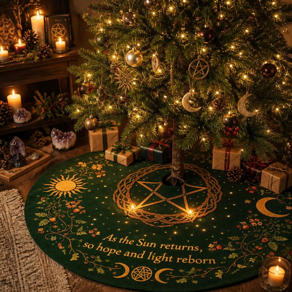 Tree of Life Yule Tree Skirt – Pagan Witchy Gothic Decor_mockup_2.webp