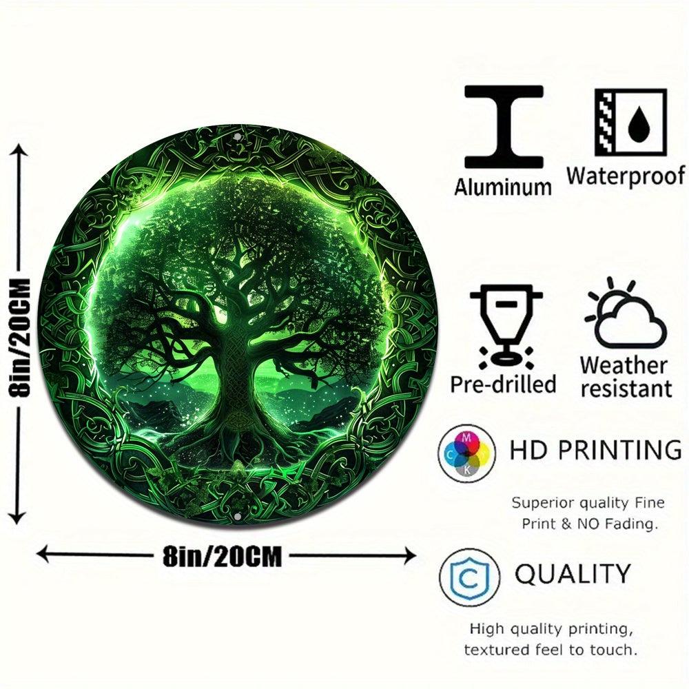 Tree of life Metal Sign Celtic Pagan Home Decor-MoonChildWorld