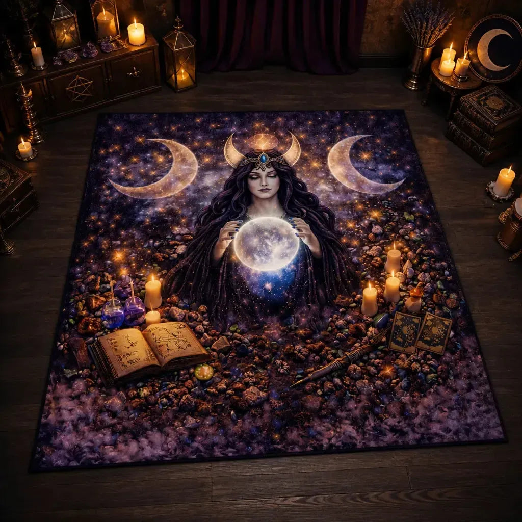 Triple Moon Goddess Area Rug – Wiccan Spiritual Carpet for Pagan Altar_mockup_2.webp
