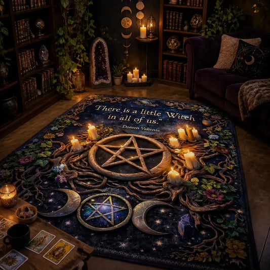 Triple Moon Pentacle Wiccan Area Rug – Pagan Carpet for Witch Home Decor_mockup_1.webp
