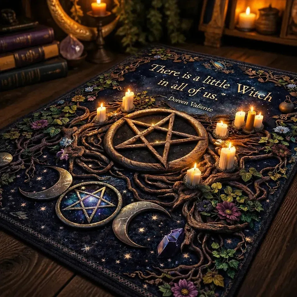 Triple Moon Pentacle Wiccan Area Rug – Pagan Carpet for Witch Home Decor_mockup_3.webp