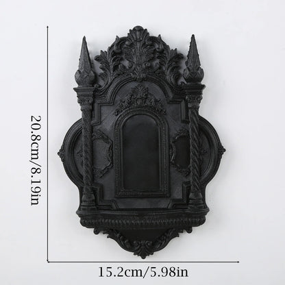 Twisted column wall shelf – styled with crystals and candles