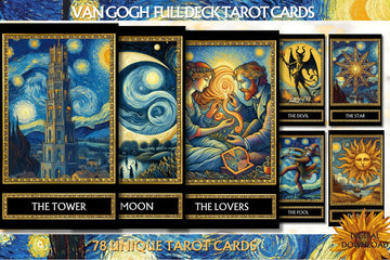 78 Van Gogh Design Tarot Cards Digital File-MoonChildWorld