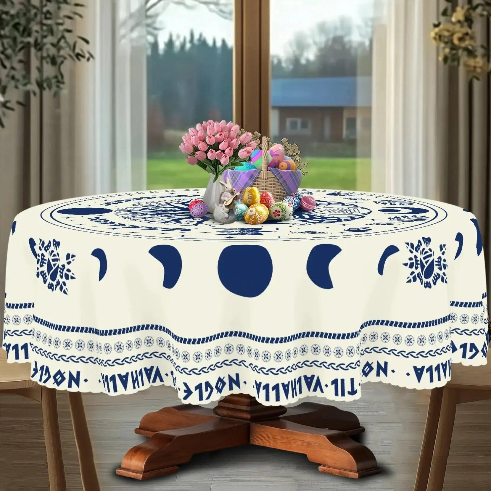 Viking Rune Tree of Life Tablecloth for Wicca Pagan Home Decor-MoonChildWorld