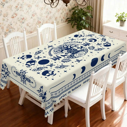 Viking Rune Tree of Life Tablecloth for Wicca Pagan Home Decor-MoonChildWorld