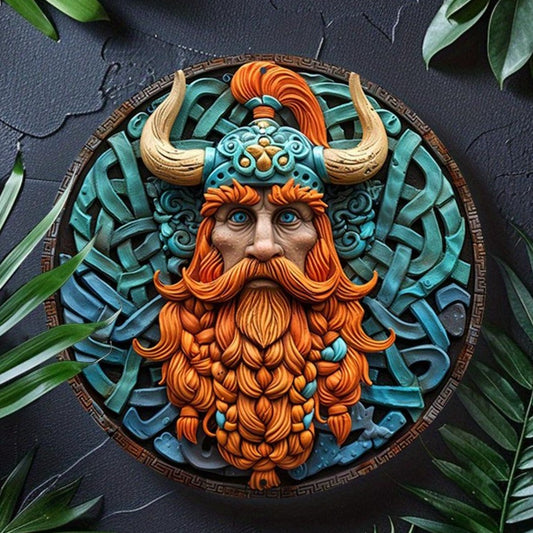 Viking Warrior Metal Tin Sign Norse Viking Metal Sign-MoonChildWorld