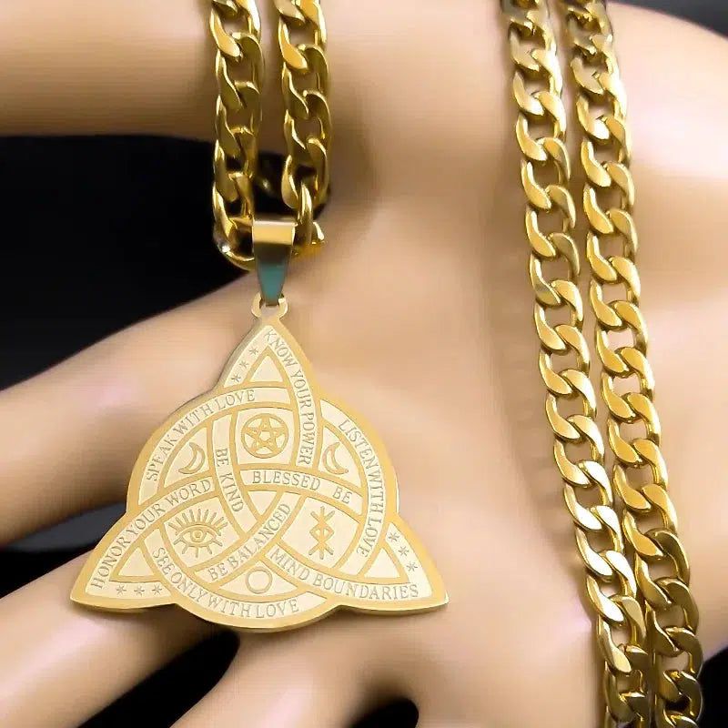 Viking Witch Celtic Knot Necklace Witchcraft Jewelry-MoonChildWorld